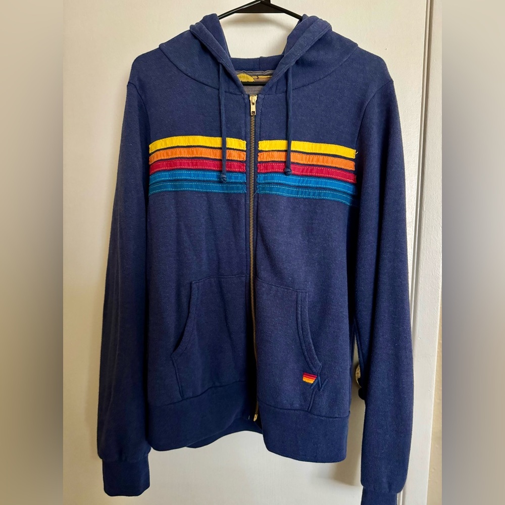 Aviator Nation hoodie stripes